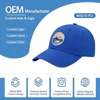 Casquette Snapback Structurée Imperméable à 5 Panneaux, Visière Plate, Couleur Unie, avec Logo Brodé et Trous Découpés au Laser, Personnalisable pour la Vente en Gros