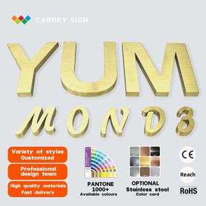 ป้ายโลหะ 3 มิติ แบบกำหนดเองของบริษัท CARREY Custom Led Sign สำหรับติดตั้งภายนอกอาคาร แสดงชื่อร้านค้า โฆษณาบนอาคาร - Product Image 2