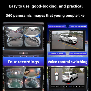 Autoradio panoramique universel à 360 degrés |   Caméra avant 1080P avec vue 3D, écran IPS, CarPlay/HiCar, commande vocale IA, étanche, vision nocturne, garantie 2 ans - Product Image 3