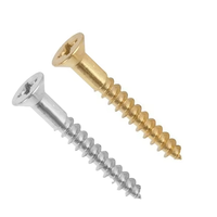 Vente en gros de vis autotaraudeuses en acier inoxydable Petites vis à bois cruciformes à tête fraisée pour l'installation de sols en bois composite et de solives en bois