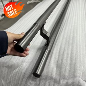 Manija de puerta redonda negra personalizada de cobre puro moleteado para villas de lujo, hoteles, puertas de vidrio y madera, herrajes premium - Product Image 5