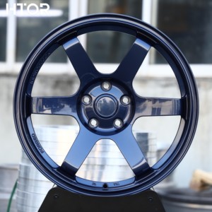 Jantes en alliage d'aluminium bleu brillant HTOR Custom16 17 18 19 20 pouces 5x114.3 pour Elgrand Sentra Pathfinder Leaf Qashqai Murano Kicks - Product Image 1