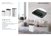 Déshumidificateur 12L/jour 39dB Silencieux Dégivrage Automatique - Certifié CE pour Maison/Souterrain