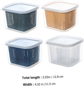 Eco-Friendly <b>Square</b> <b>Plastic</b> Food Storage <b>Containers</b> Microwavable 3-6L Home Kitchen Organization - Product Image 2