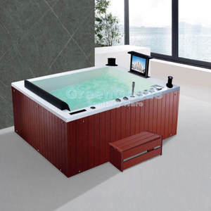 Salle de bain moderne pour 2 personnes, grand Jet de Massage, baignoire à Double <span class=keywords><strong>jacuzzi</strong></span> avec TV - Product Image 4