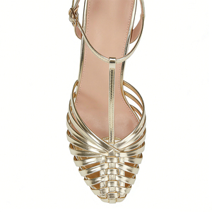 Sandali da ballo latino eleganti personalizzati OEM ODM con tacco alto, comodi, con chiusura slip-on, tacco sottile, cinturini <span class=keywords><strong>intrecciati</strong></span> e cinturino alla caviglia - Product Image 4