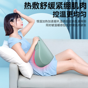 Almohada de Masaje Recargable con Infrarrojos para Cuello, Hombros, Espalda y Cintura, Cojín de Soporte para Hogar y Oficina, Cuero PU - Product Image 4