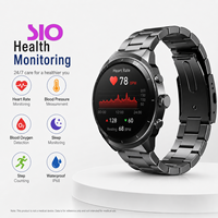 Reloj Inteligente con Resolución de 466*466, Monitor de Frecuencia Cardíaca, Presión Arterial, Oxígeno en Sangre, Monitor de Sueño, Reloj Inteligente de Fitness con Batería de 350 mAh