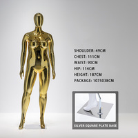 Glasfaser-Schaufensterpuppe für Damenkleider, Weiblicher Ganzkörper-Präsentationsständer, Weibliche Übergrößen-Schaufensterpuppe mit Großer Brust