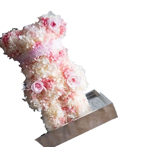 Enfant nouvel an cadeau d'anniversaire fleur de noël ours violent fleur éternelle hortensia acrylique ours violent - Product Image 6
