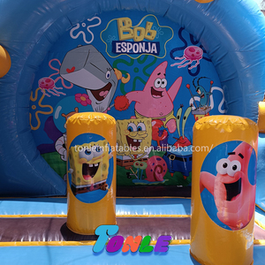 Hot bán trẻ em Inflatable bouncy SpongeBob Patrick mô hình ngôi sao Inflatable với Slide nhân vật hoạt hình cho trẻ em thời gian hạnh phúc - Product Image 6