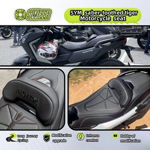Sedile Moto di Ricambio di Alta Qualità - Compatibile con SYM ADXTG 400, Rivestimento in Pelle PU e Plastica, Parti per Retrofit/Aggiornamento - Product Image 3