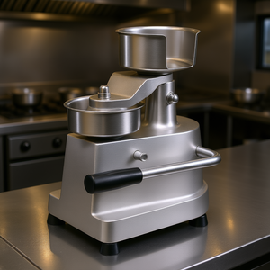 Presse à hamburgers 130 mm en acier inoxydable, manuelle, pour la préparation de viandes, modèle D0100HADMGG - Product Image 2