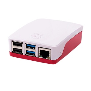 Official <strong>Raspberry</strong> <strong>Pi</strong> 4 Red &amp; White Case With Fan Development Boards &amp; Kits - Product Image 1