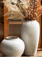 Vase de sol en fibre d'argile, grand, moderne et minimaliste, écologique, de haute qualité, pour la maison, le jardin et les centres commerciaux (vente en gros)