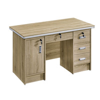 Bureau d'angle modulaire en bois massif pour PC, mobilier de bureau à domicile, table d'ordinateur moderne avec tiroir