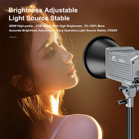 Best Seller 200W Equipo de iluminación de video LED profesional Estilo moderno Estudio de teléfono Fotografía moderna Caja de paquete de filmación de películas