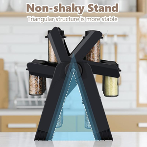 Support à Épices Rotatif Multifonctionnel en Gros, Offre Spéciale, avec 18 Bocaux en Verre – Organisateur de Bouteilles Tournant – Ensemble d'Organisation d'Assaisonnements - Product Image 5