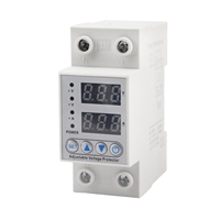 Protecteur de surtension/sous-tension réglable sur rail DIN FZRH 220V 63A, dispositif de protection, relais de protection contre les courants alternés, 10KW SP1 PC Cuivre