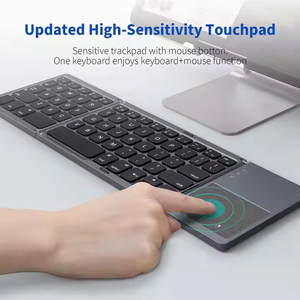 Hochwertige Faltbare Kabellose Tastatur Mit Touchpad für iOS/<span class=keywords><strong>Android</strong></span>/Windows Mobiltelefon Tablet PC BT-Tastatur - Product Image 4