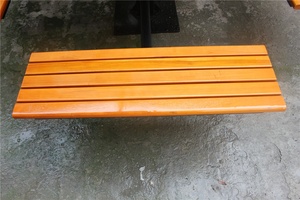 Gavin Outdoor Metal <strong>Table</strong> with Wood Slats Garden <strong>Table</strong> <strong>Bench</strong> <strong>Sets</strong> - Product Image 5