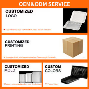 Bandeja de plástico de grado alimenticio desechable personalizada, bandeja de embalaje de carne de fruta de supermercado para embalaje de alimentos congelados, proveedor de bandeja de PP - Product Image 4