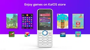 ホット2.4インチ携帯電話kaios3GデュアルSIMフィーチャーフォン512MB4GB 1800mAhバッテリー高度な携帯電話