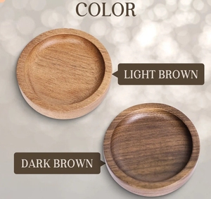 Biểu Tượng Tùy Chỉnh Bằng Gỗ Vòng Trang Sức Hiển Thị Khay Đứng Tấm Óc Chó Bằng Gỗ Vòng Món Ăn Trang Chủ Trang Trí Đám Cưới Món Quà Kỷ Niệm - Product Image 3