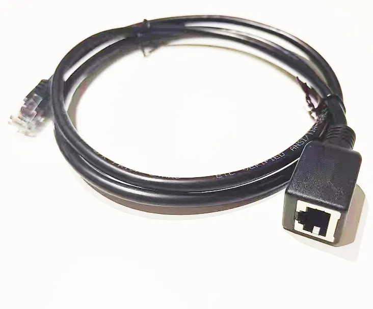 Kabel adaptor RJ12 laki-laki ke RJ45 perempuan RJ12 6P6Cmale ke rj45 8p8c kabel ekstensi laki-laki dan perempuan