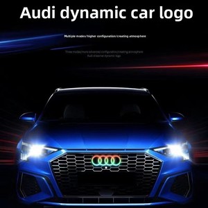 Pour <span class=keywords><strong>Audi</strong></span> 273 285, éclairage LED RGB dynamique pour <span class=keywords><strong>logo</strong></span> avant, lumières LED ambiantes automatiques arc-en-ciel - Product Image 2