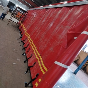 Trung Quốc Thực Hiện <span class=keywords><strong>Trailer</strong></span> <span class=keywords><strong>Container</strong></span> <span class=keywords><strong>Twist</strong></span> Khóa 12R22.5 Rèm Bên Semitrailer - Product Image 2