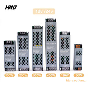 Высококачественный трансформатор постоянного напряжения Номинальный светодиодный драйвер AC100-240v постоянного тока 12 В 24 В 60 Вт 100w150w 200 Вт 300 Вт 400 Вт источник питания - Product Image 1