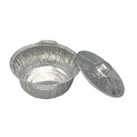 Aluminiumfolie Einweg-Topfset mit Foliendeckeln Maßgefertigte 10-Zoll Halbgröße Aluminiumfolie Tiefe Dampfform