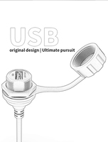 Conector USB Tipo A Macho para Soldar, USB 3.0, con Cable USB Hembra a Macho, Clasificación IP67, Contactos de Aleación de Cobre