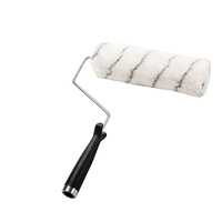 Outils de peinture murale, tissu haute densité 100% polyacrylique, rouleau à peinture de 230 mm (9 pouces) avec cadre de support pour rouleau