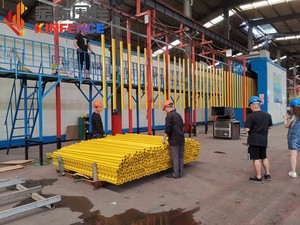 Poteau en acier galvanisé et recouvert de PVC pour clôture de sécurité 3D, idéal pour les chantiers de construction et offrant une longue durée de vie - Product Image 5