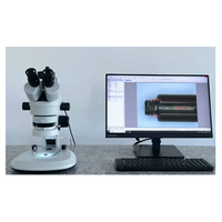 Microscopio de penetración estereoscópico, microscopio especial para inspección de penetración en soldaduras, precisión de medición de software: 0.001 mm