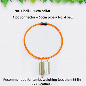 Collier de traction réglable pour bétail, chien, vache, mouton, avec sonnette en cuivre et traceur, pour l'engraissement et la traînée, avec tuyau haute pression supplémentaire - Product Image 4