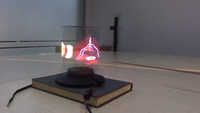 Machine publicitaire de bureau Ventilateur d'hologramme à LED 3D Nouvel équipement publicitaire Affichage à LED holographique Ventilateur d'hologramme à 360 degrés