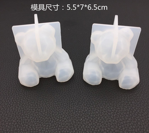 3D ayı silikon kalıp DIY geometri Stereo ayı kalıp - Product Image 6