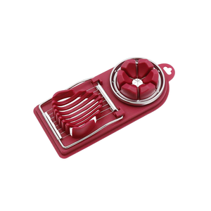 Premium Stainless Steel <b>Multifunctional</b> Egg Slicer Fancy Splitter Precision <b>Cutter</b> for Perfectly Sliced Eggs Every Time Durable - Product Image 1