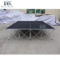 Étape de plate-forme de 4ft * 4ft avec l'étape mobile portative de cas de vol pour le spectacle