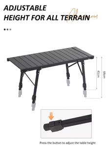 High Quality Custom Detachable Adjustable Aluminum Portable BBQ Dining <strong>Table</strong> <strong>Kitchen</strong> Garden <strong>Camping</strong> Outdoor Park Folding Modern - Product Image 5