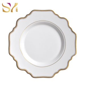 Vente en gros assiette tournesol de couleur rouge/rose/noir/bleu assiettes à salade en céramique et assiette à dessert - Product Image 1
