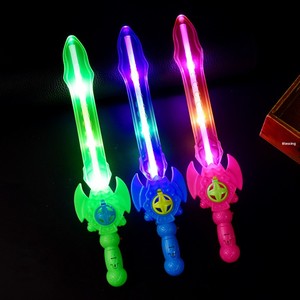 Épée de jouet en plastique en forme de <span class=keywords><strong>requin</strong></span> lumineuse et sonore, <span class=keywords><strong>sabre</strong></span> laser pour enfants, épée à induction phosphorescente, jouet de fête néon - Product Image 3