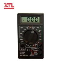 DT830B Multimeter Digital Mini Tampilan 4 Digit 10A DC/AC 1000V/750V Voltmeter & Tester Pengukuran Resistansi Probe Uji Buzzer