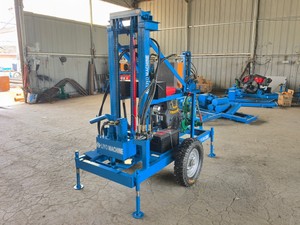 Offre Spéciale 24hp EPA certificat essence 100m perceuse de puits <span class=keywords><strong>portable</strong></span> 150m de profondeur plate-forme de forage d'eau à roues pour l'Amérique - Product Image 5