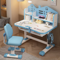 Ensemble bureau et chaise d'étude pour enfants, prix abordable, vente directe d'usine, idéal pour les écoliers et les jeunes filles.