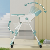 Chaise haute pour bébé, ensemble de chaise de repas, ceinture de sécurité réglable, pliable, portable, écologique, amovible, capacité de charge de 250 lb pour 0-12 ans