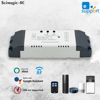 Ewelink – interrupteur universel pour domotique, contrôleur de porte de garage intelligent WiFi, 2 canaux, 85-250V, RF 433MHz, sans USB